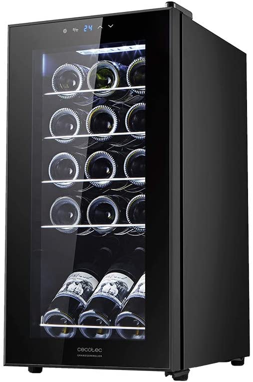 Cecotec 02302 - Vinoteca Grand Sommelier 800 Coolwood en Inox 8 botellas ·  Comprar ELECTRODOMÉSTICOS BARATOS en lacasadelelectrodomestico.com